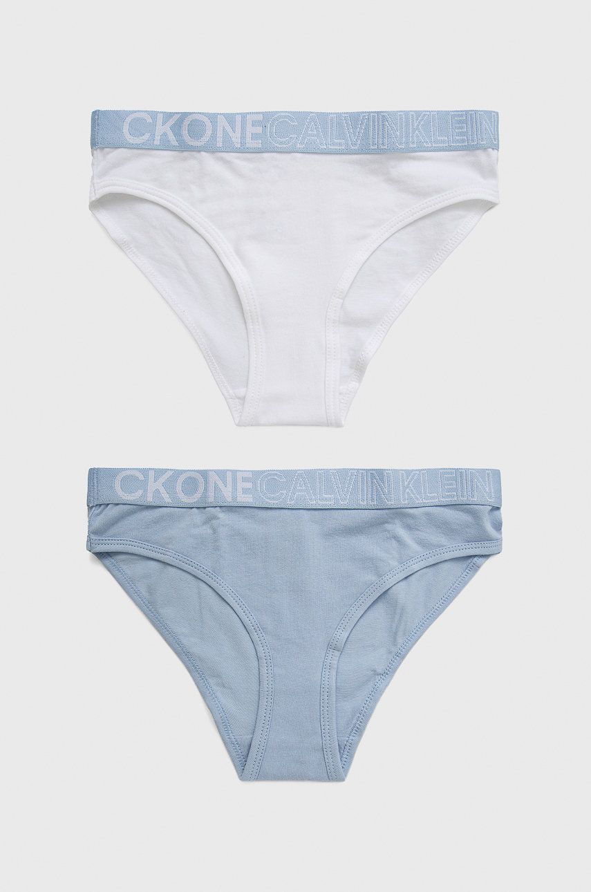 Calvin Klein Underwear Figi dziecięce (2-pack) kolor niebieski