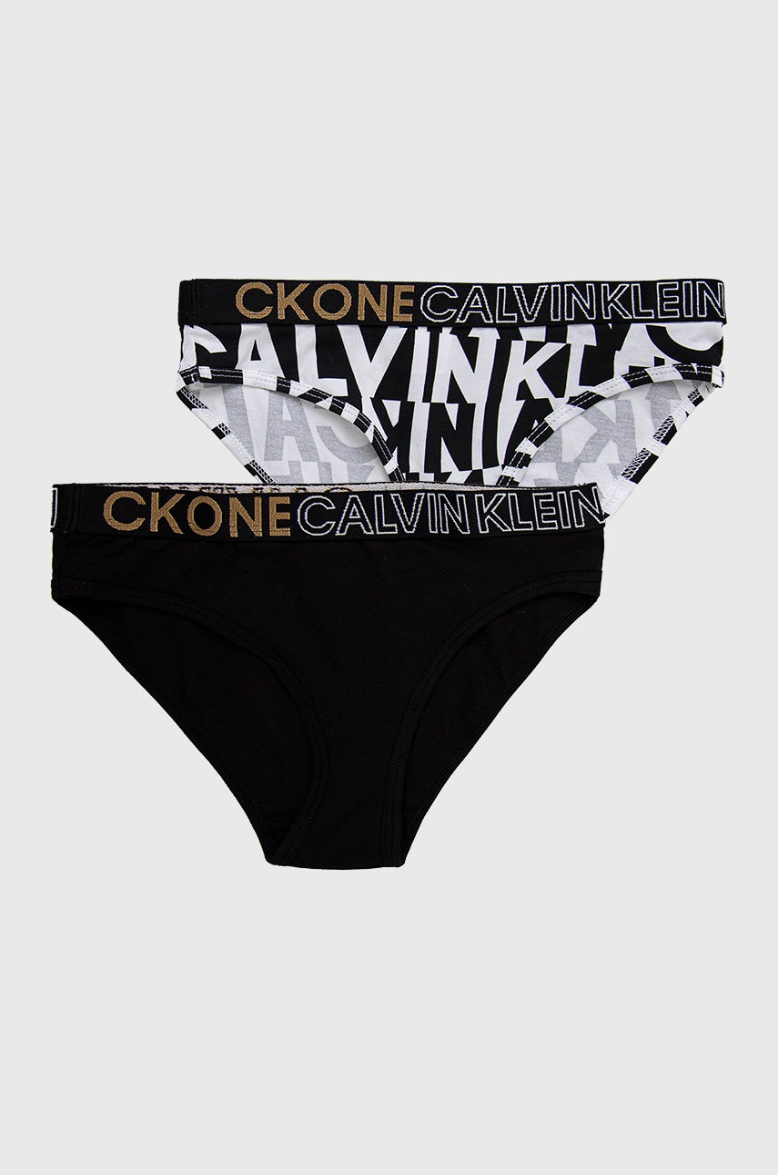 

Calvin Klein Underwear - Детски бикини CK One (2 чифта), Черен