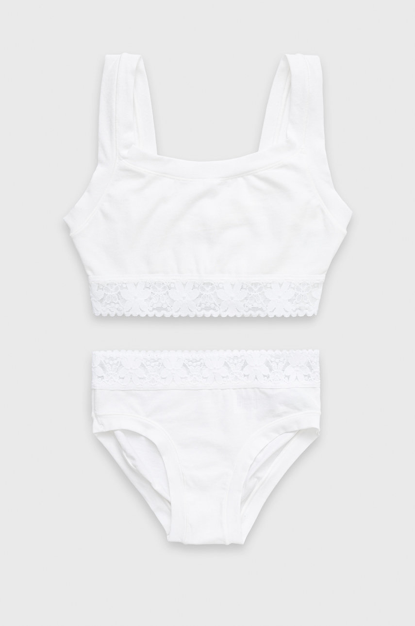 United Colors Of Benetton compleu copii culoarea alb