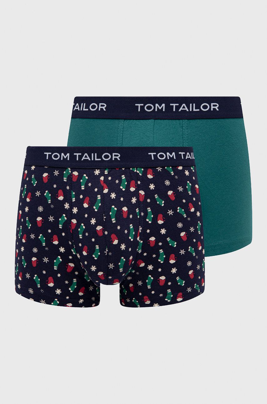 Tom Tailor Bokserki (2-pack) męskie kolor zielony