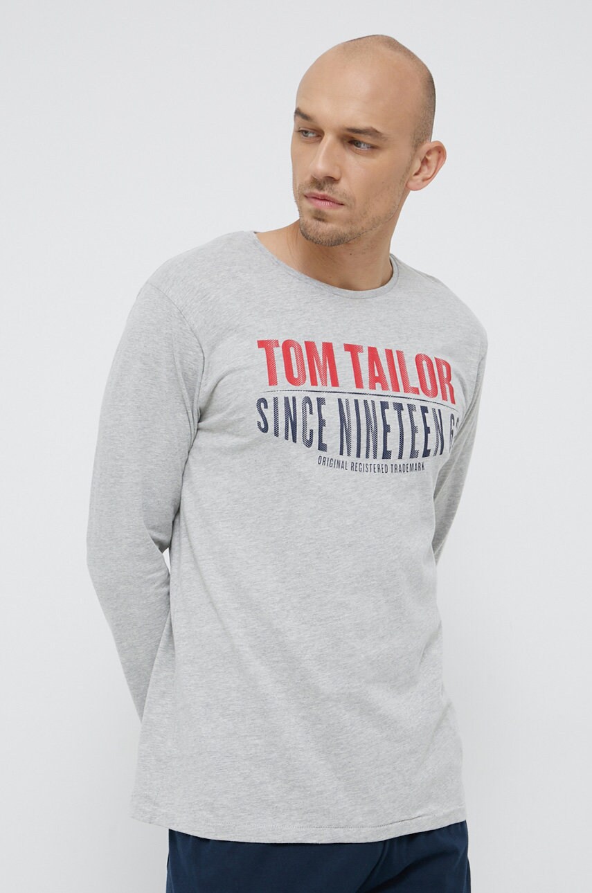 

Піжама Tom Tailor колір сірий гладка