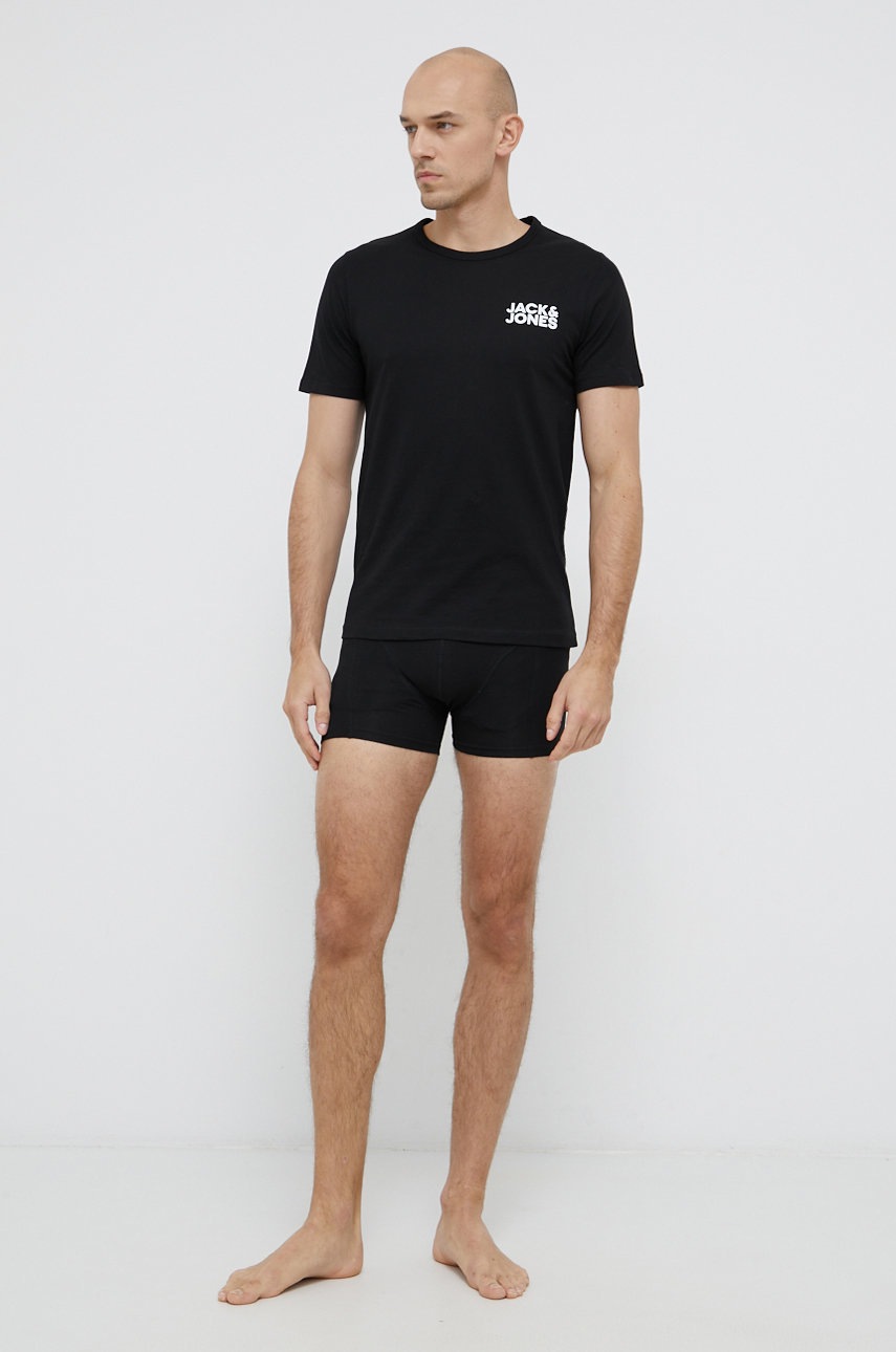 

Комплект - боксери і футболка Jack & Jones колір чорний