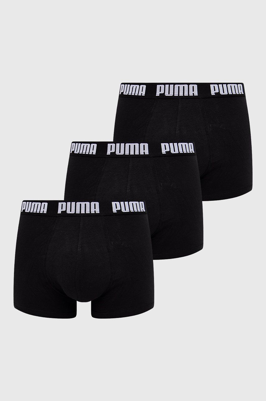 Boxerky Puma 935294 pánské, černá barva - černá -  95% Bavlna