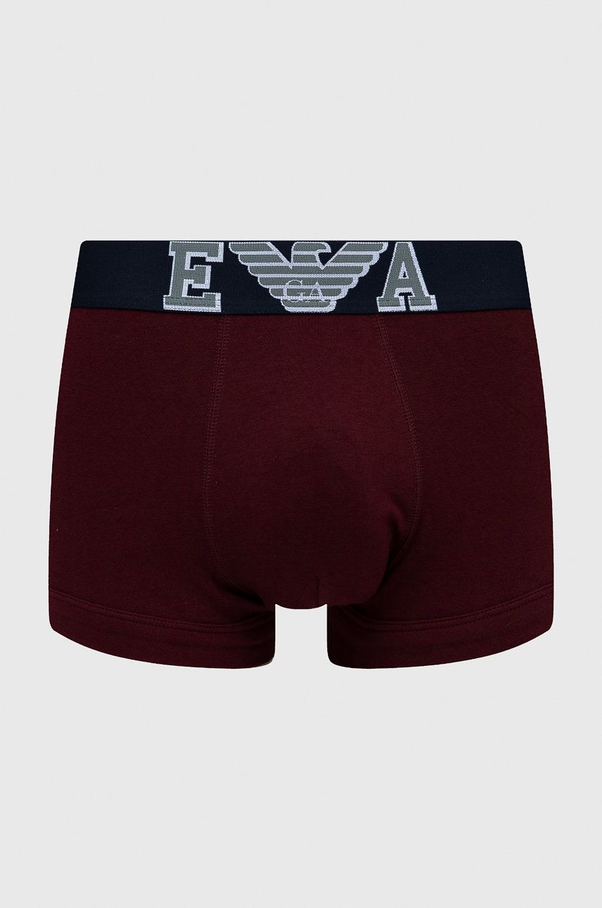 Emporio Armani Underwear Boxeri bărbați, culoarea bordo