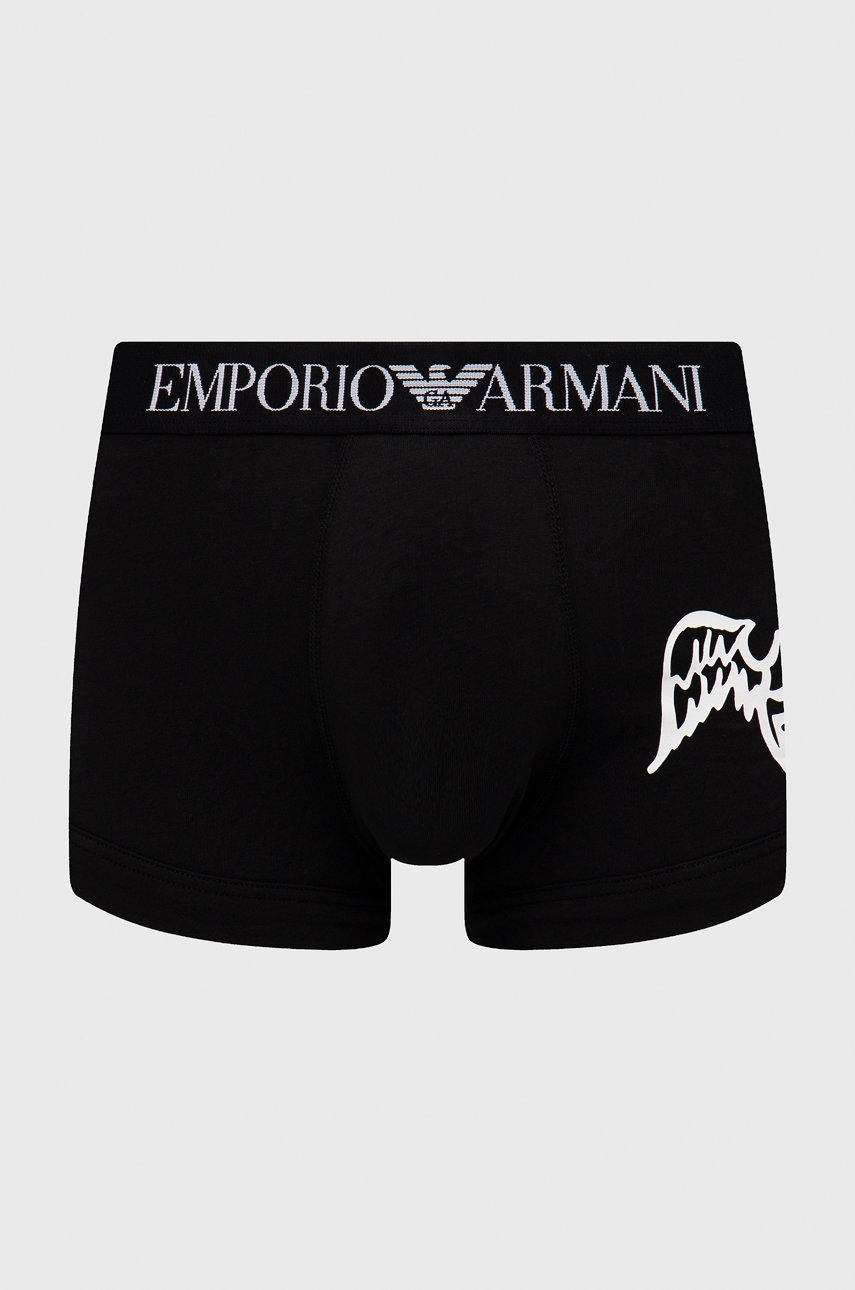 

Комплект боксерки и козметична чанта Emporio Armani Underwear в черно, Черен