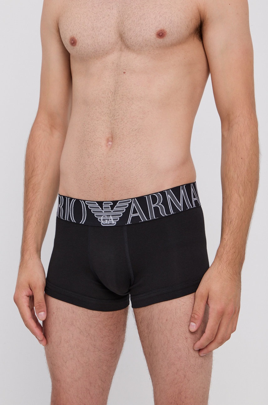 

Пижама Emporio Armani Underwear цвет чёрный гладкая