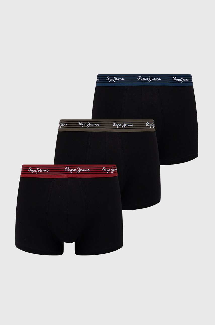 

Боксерки Pepe Jeans мъжки в черно, Черен