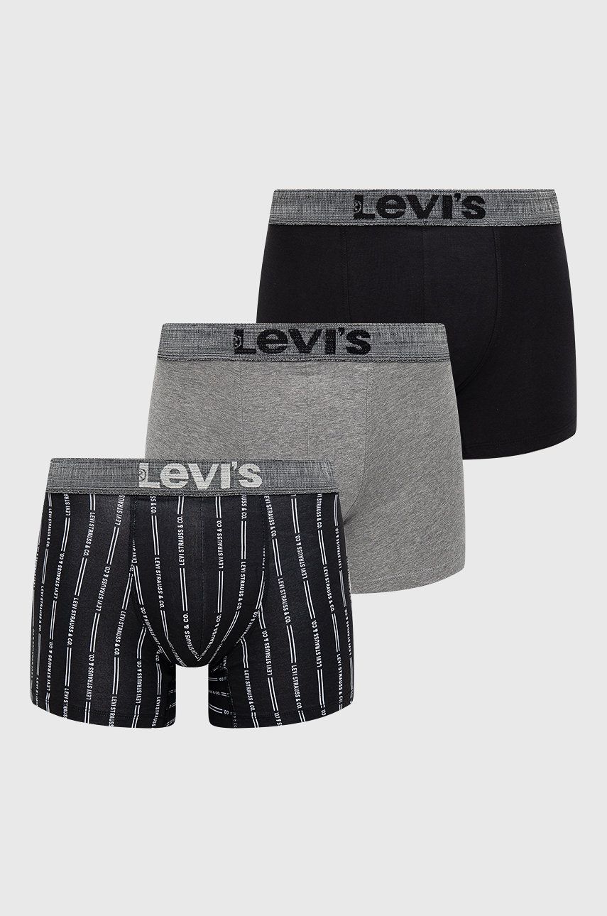 Levi’s Boxeri bărbați, culoarea negru answear.ro