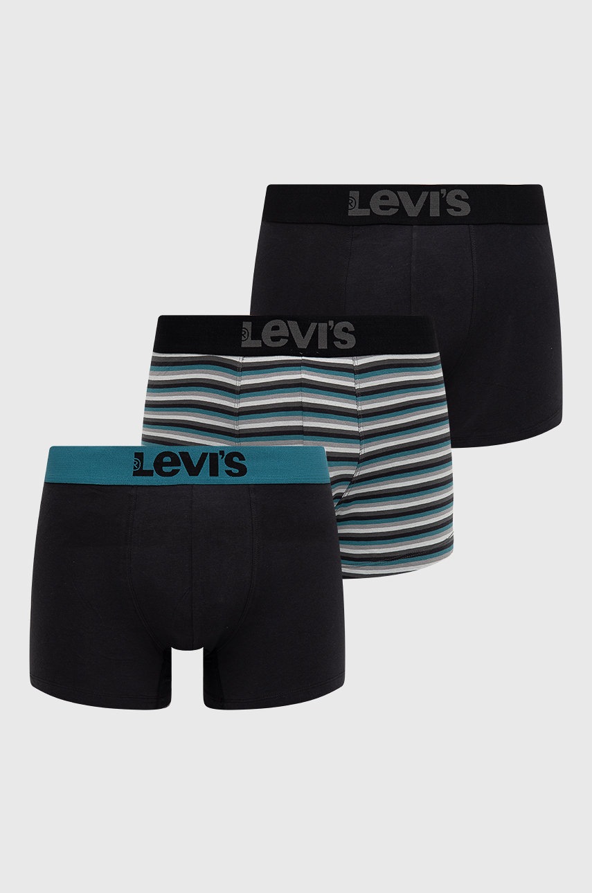

Боксерки Levi' мъжки в черно, Черен