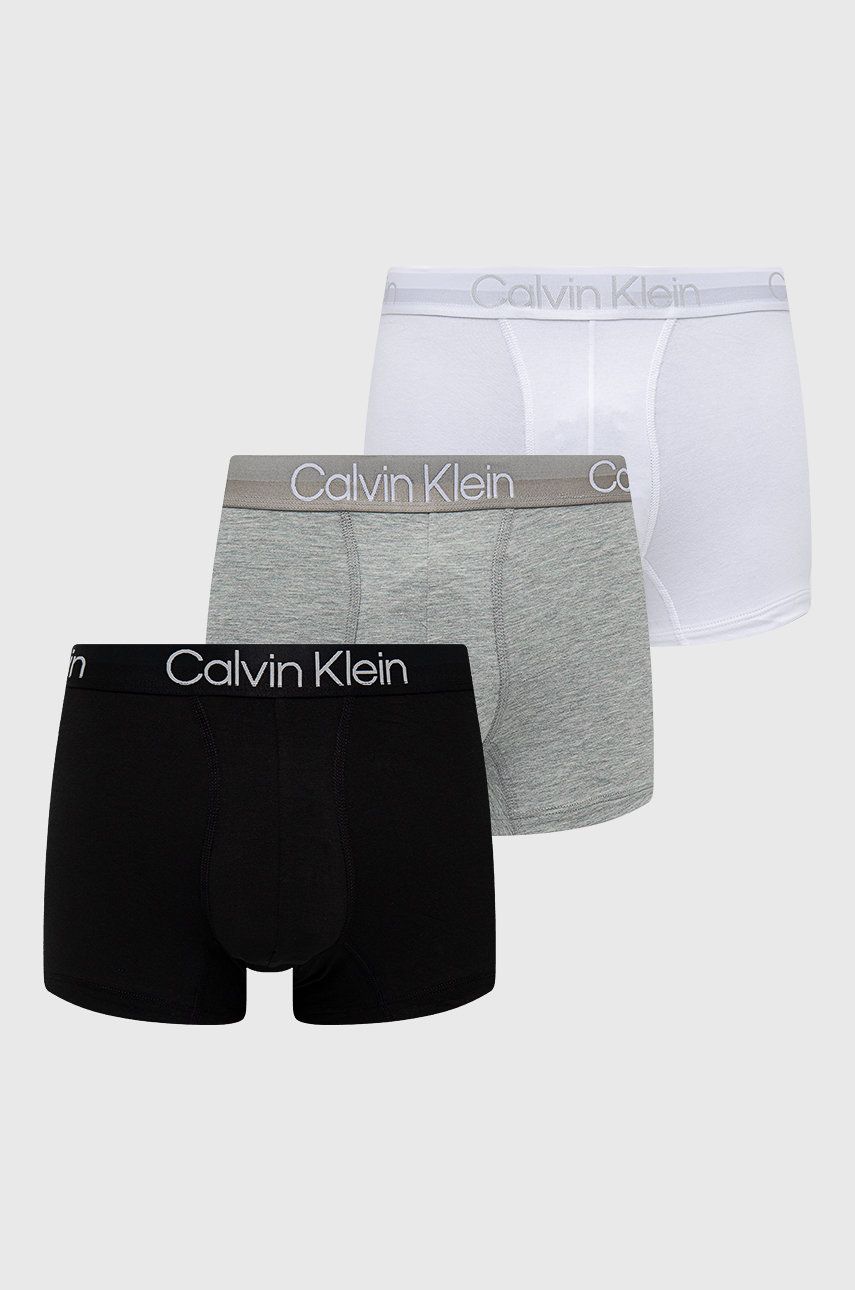Levně Boxerky Calvin Klein Underwear pánské, bílá barva, 000NB2970A