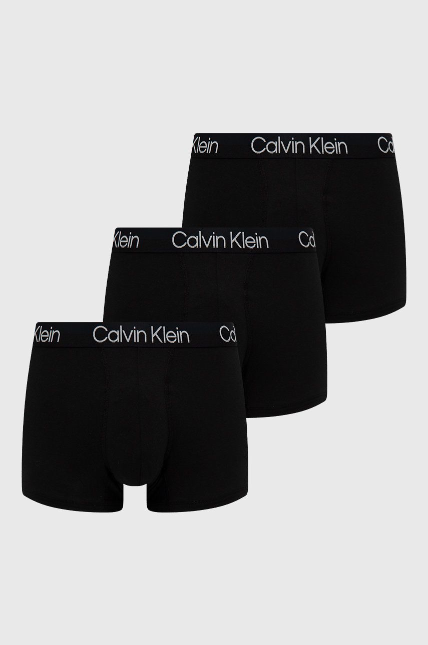 Levně Boxerky Calvin Klein Underwear pánské, černá barva, 000NB2970A