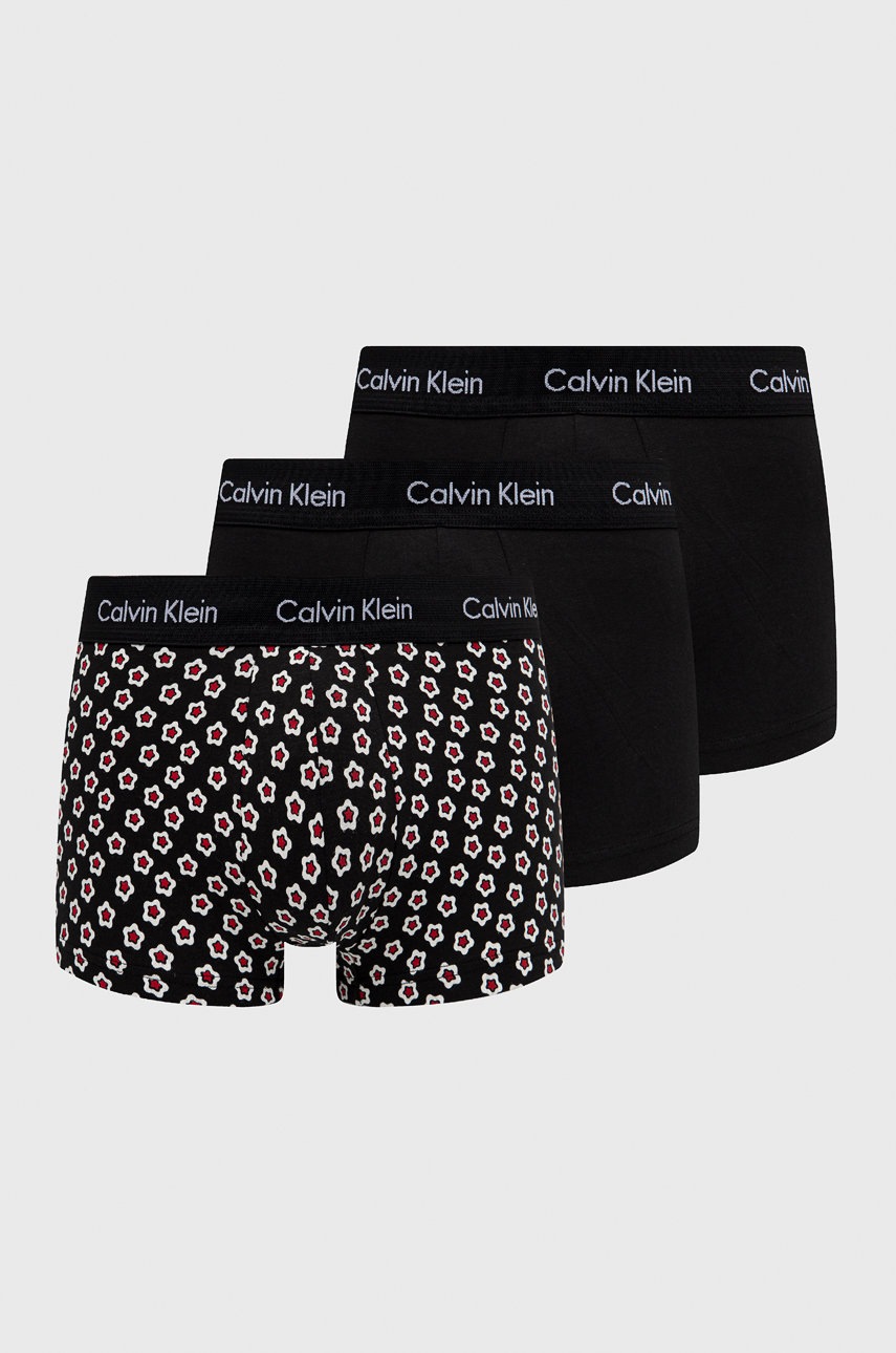 

Боксерки Calvin Klein Underwear (3 чифта) в черно, Черен