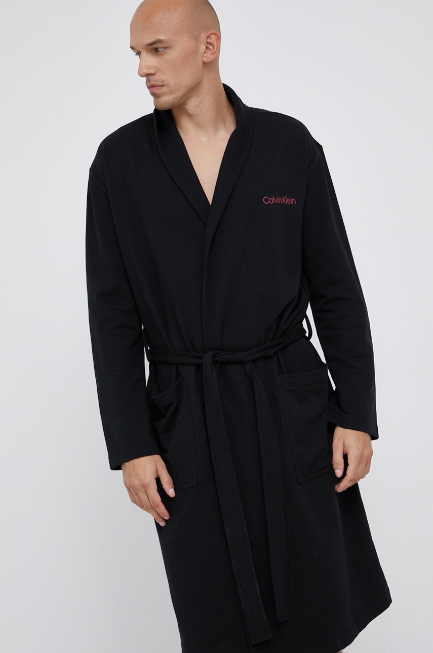 

Халат Calvin Klein Underwear в черно, Черен