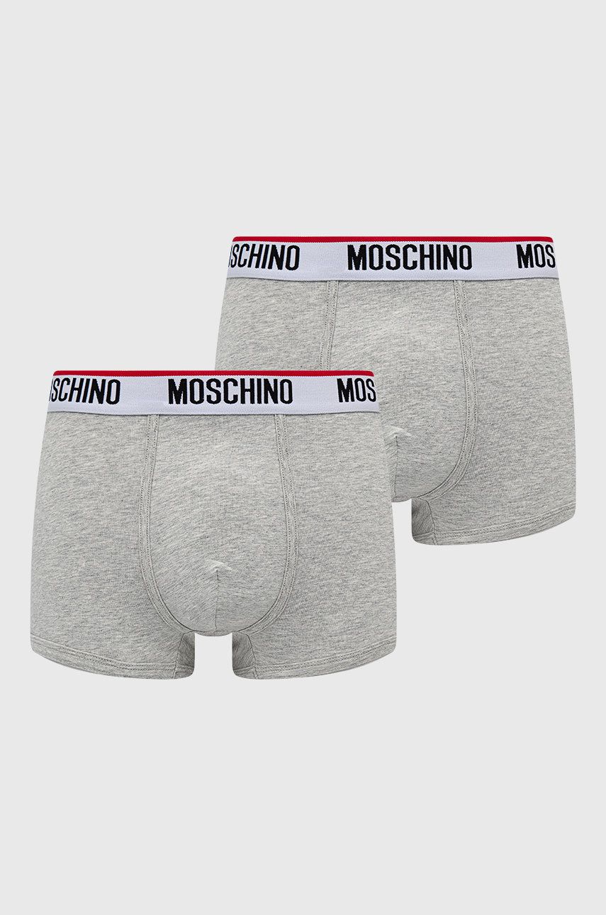 

Боксерки Moschino Underwear мъжки в сиво, Сив