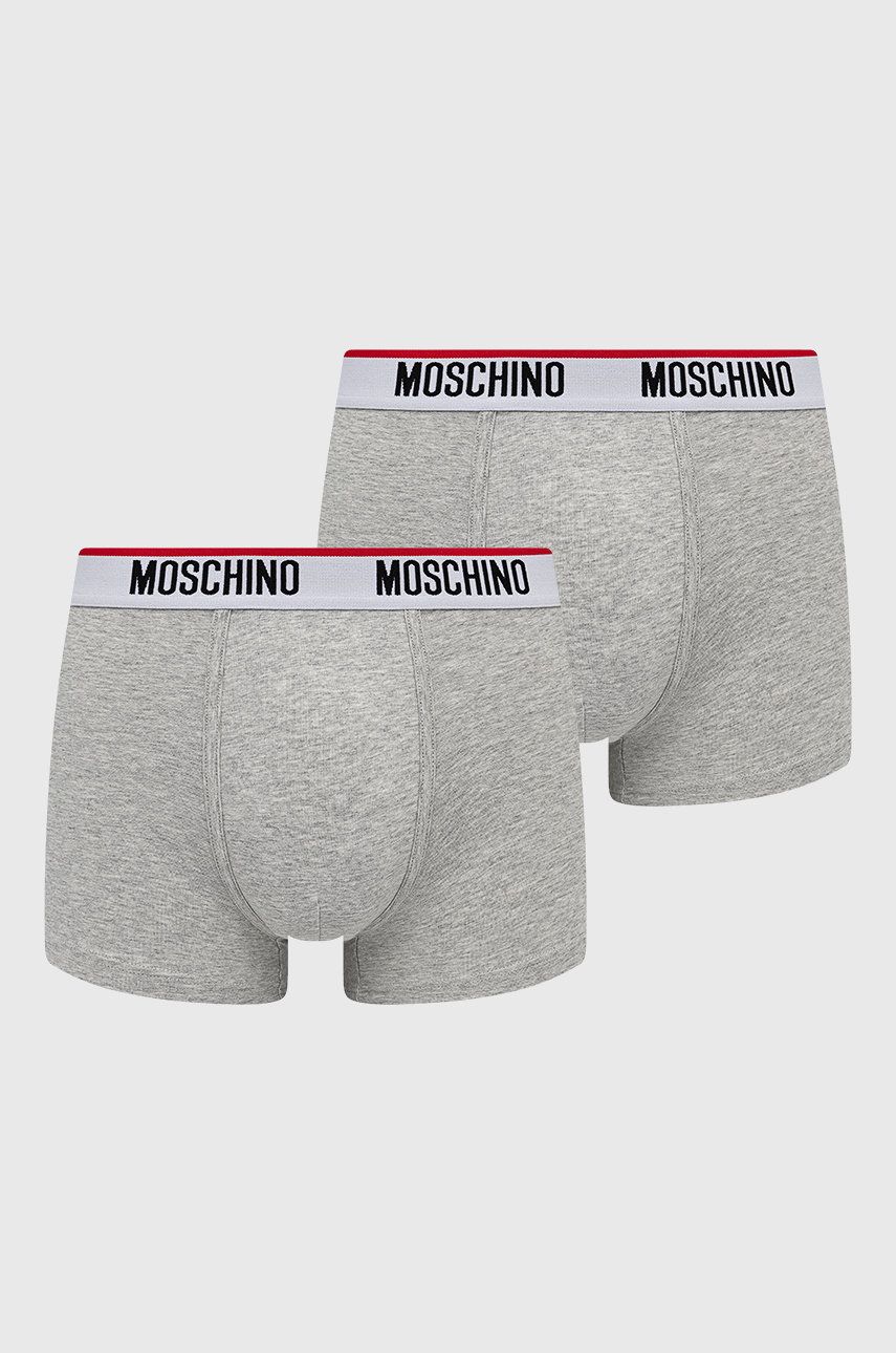 Moschino Underwear Boxeri bărbați, culoarea gri answear imagine noua