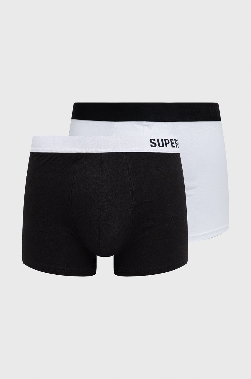 Levně Boxerky Superdry pánské, černá barva