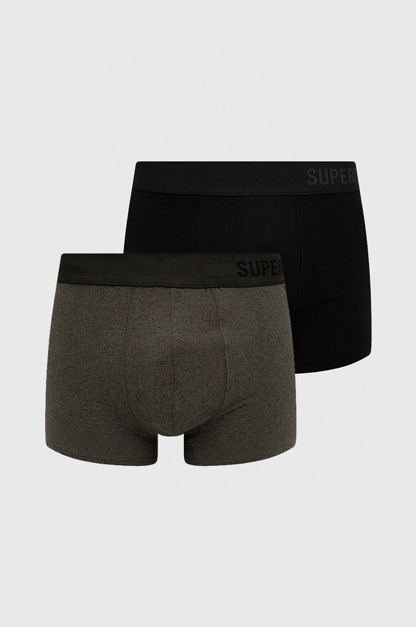 

Боксеры Superdry (2-pack) мужские цвет зелёный