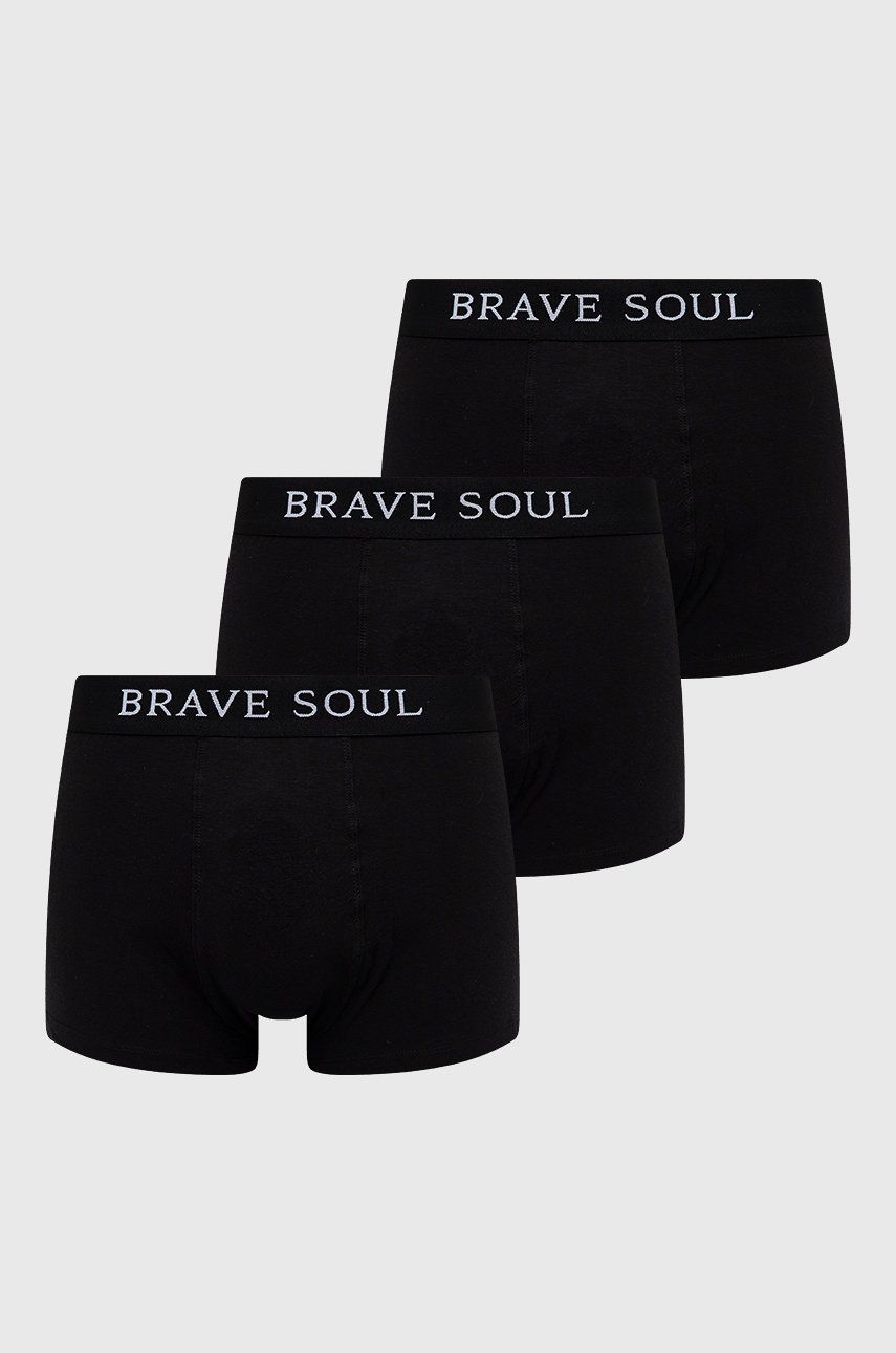 Brave Soul Boxeri (3-pack) bărbați, culoarea negru (3-pack) imagine noua