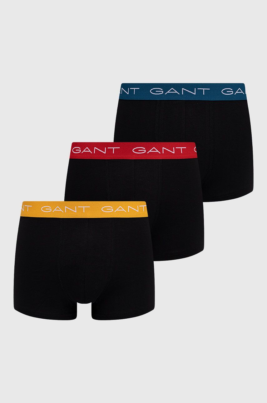 Gant Boxeri bărbați, culoarea negru answear.ro