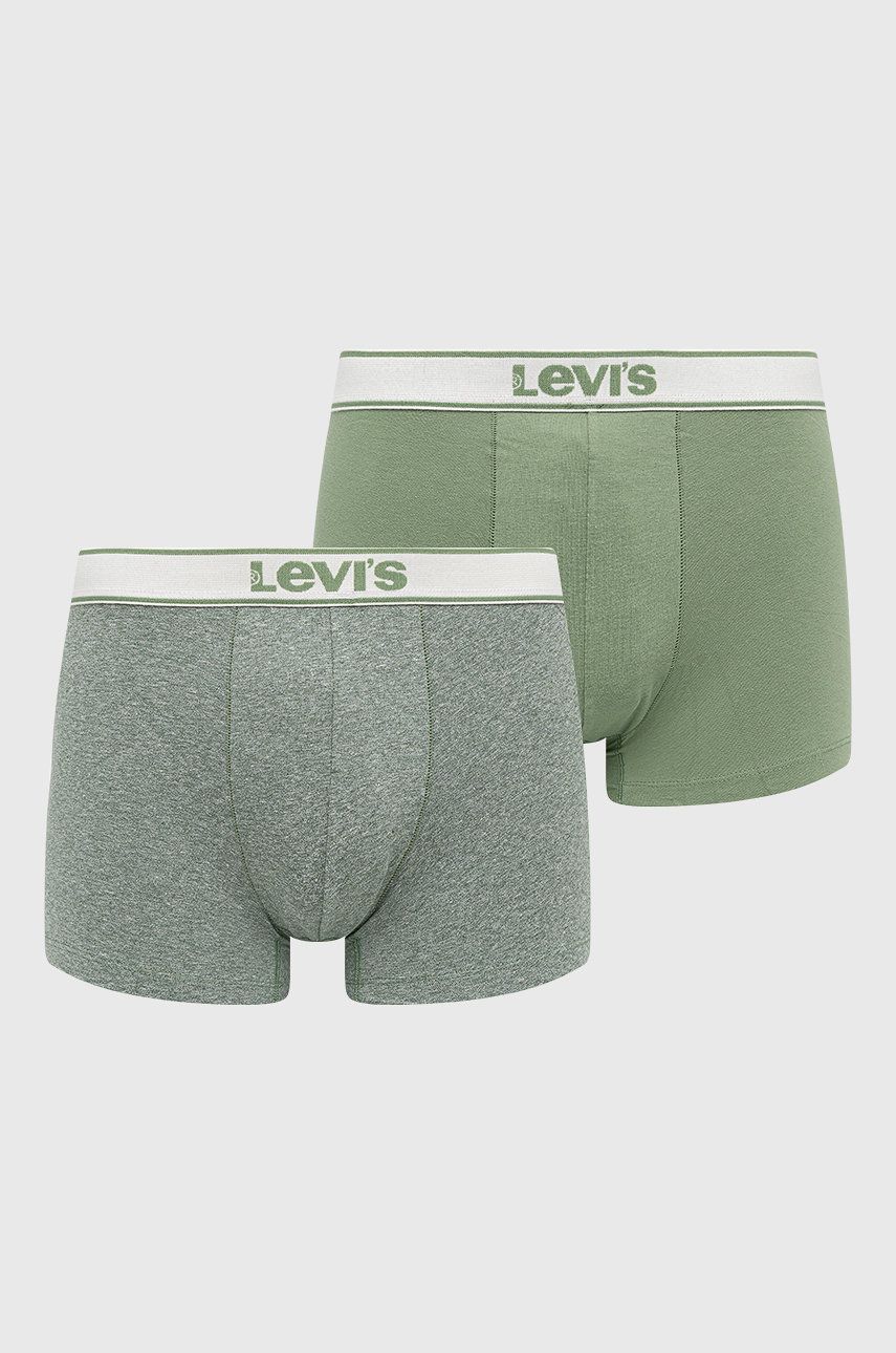 Levi’s Boxeri bărbați, culoarea verde answear.ro