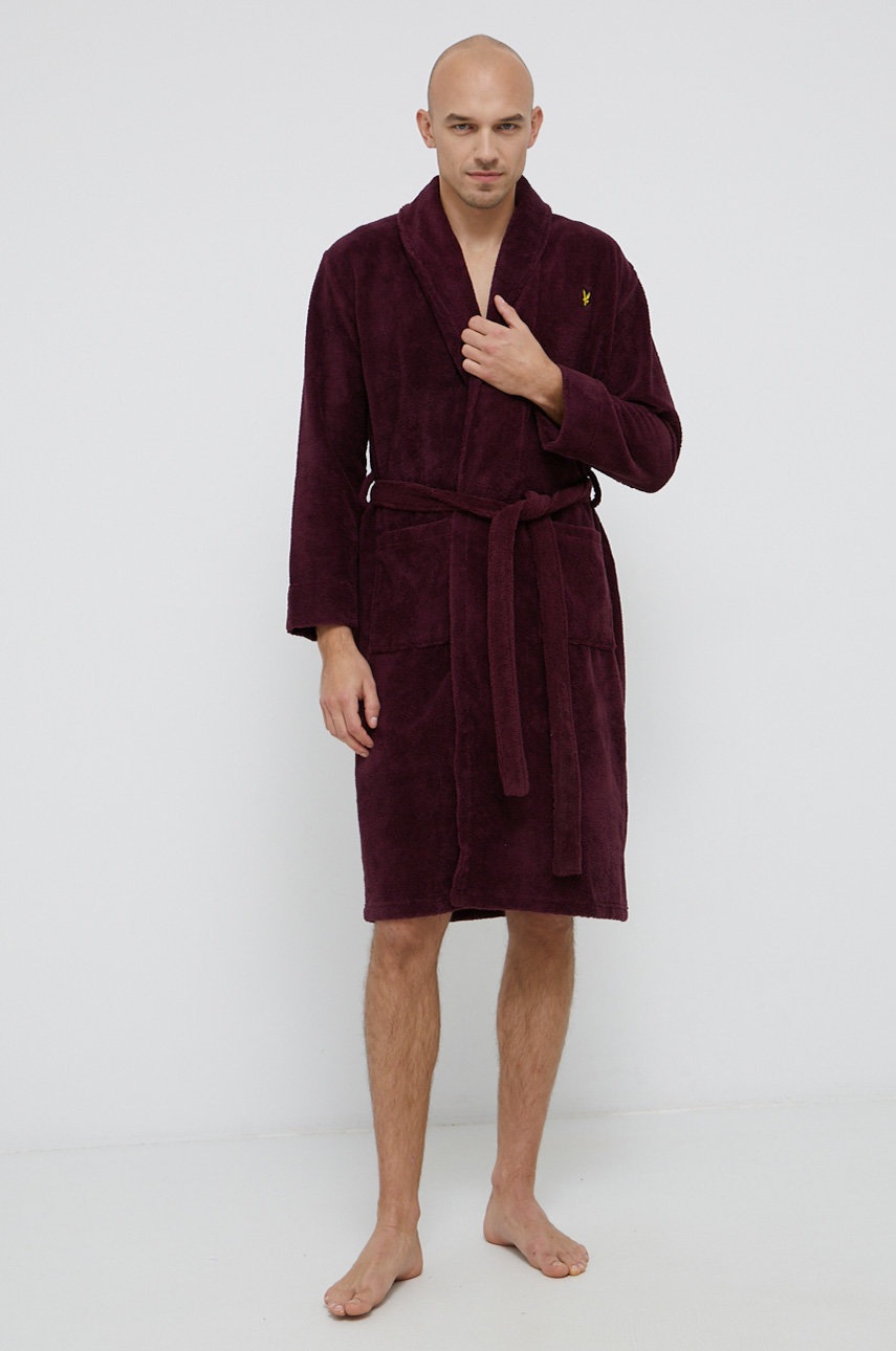 

Халат Lyle & Scott цвет фиолетовый