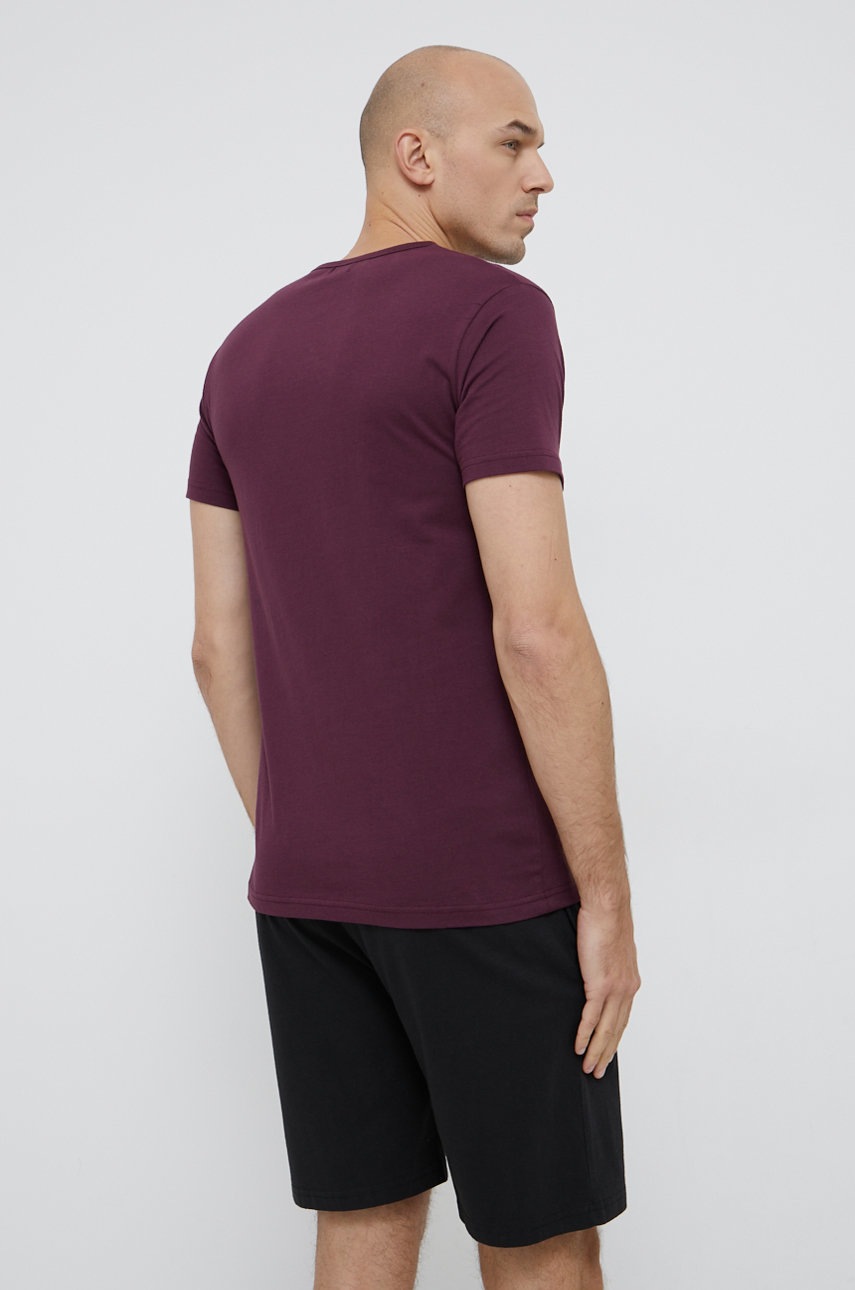 

Піжама Lyle & Scott колір фіолетовий гладка