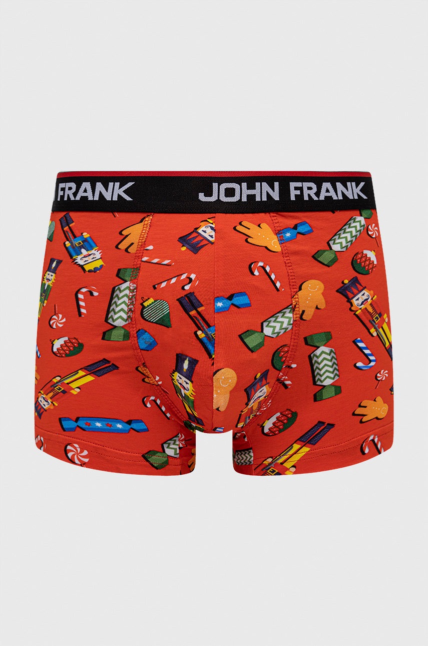 

Боксерки John Frank мъжки в червено, Червен