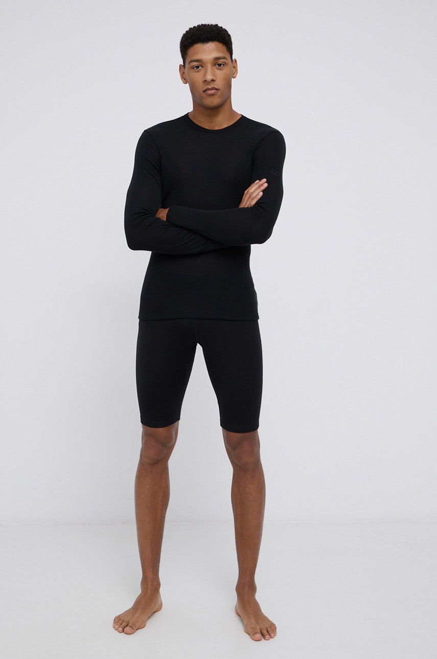 Μάλλινα ισοθερμικά Icebreaker χρώμα: μαύρο φωτογραφία