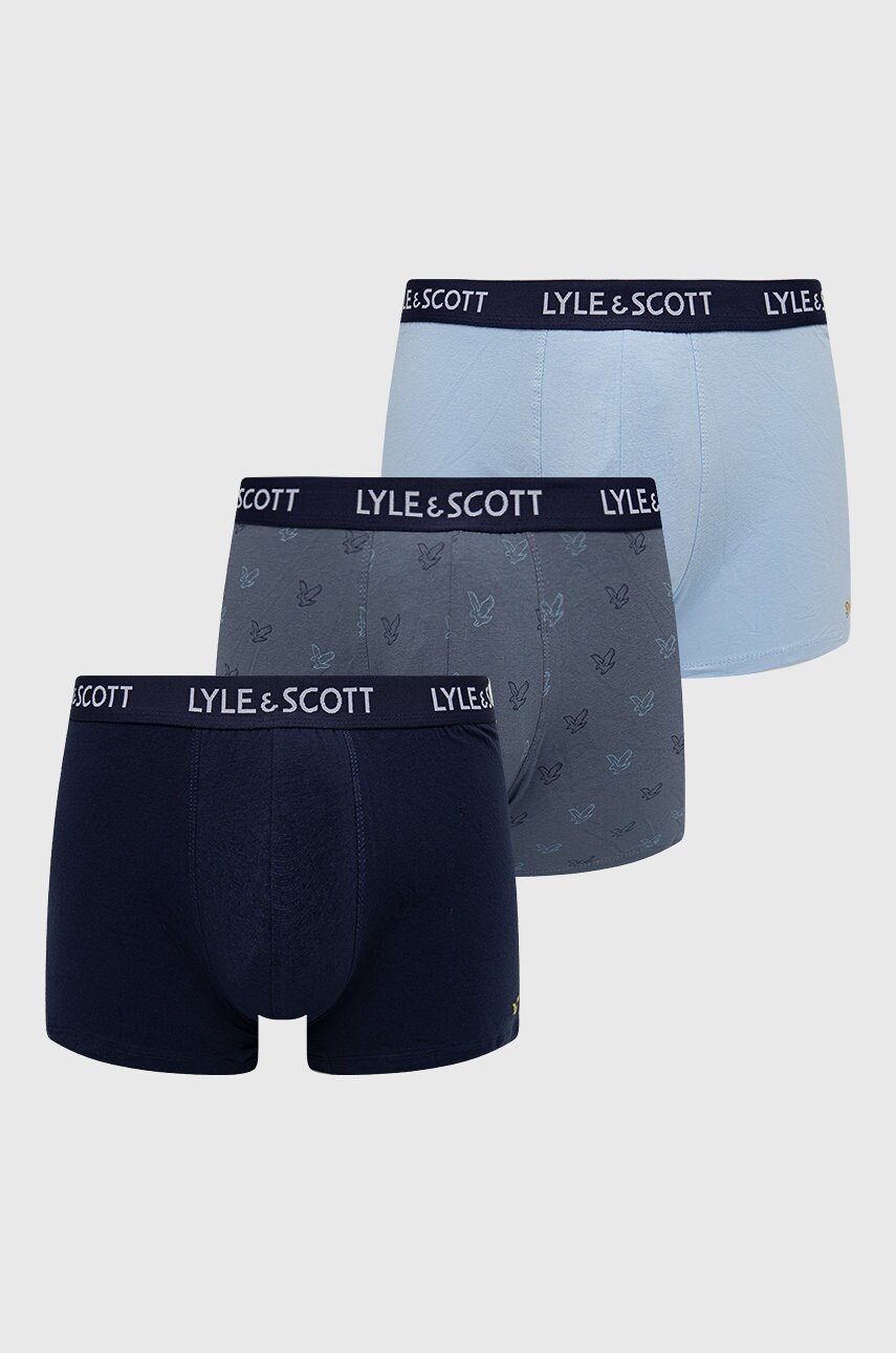 

Боксерки Lyle & Scott (3 чифта) в тъмносиньо, Тъмносин