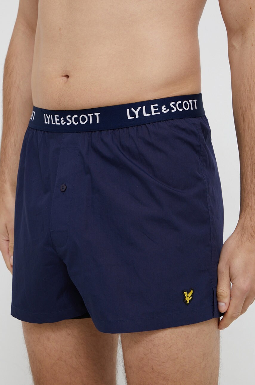 Lyle & scott boxeri de bumbac (2-pack) culoarea gri