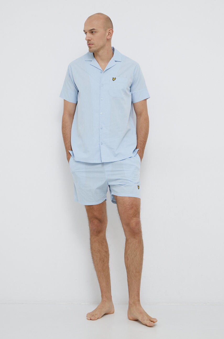 Lyle & scott pijamale de bumbac modelator