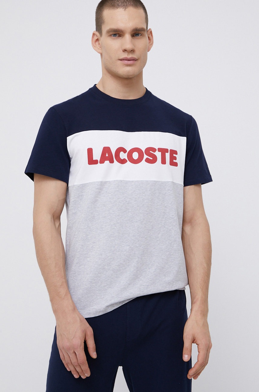 

Пижама Lacoste мужская цвет синий с принтом