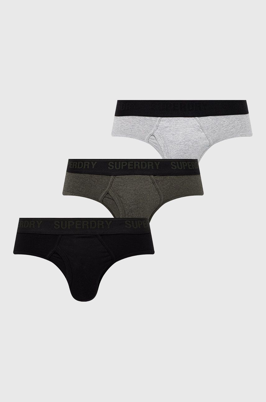 Superdry Slip (3-pack) bărbați, culoarea negru 2023 ❤️ Pret Super answear imagine noua 2022