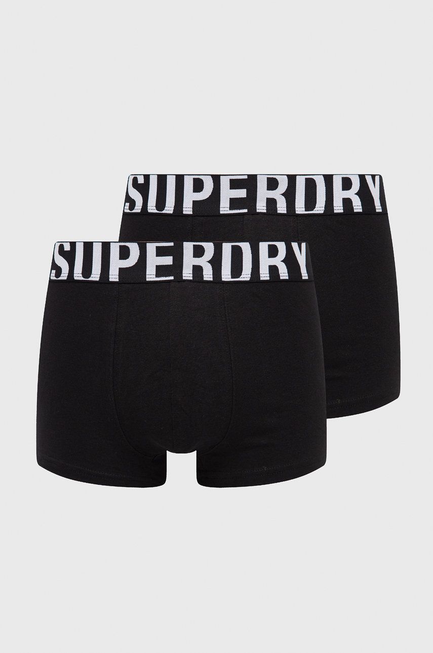 Superdry Boxeri (2-pack) culoarea negru answear.ro imagine 2022
