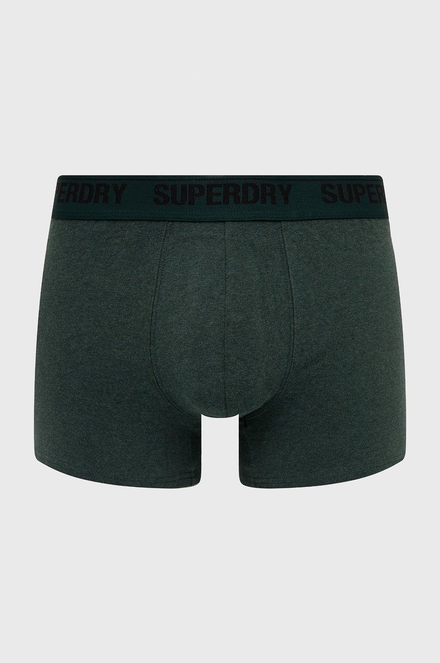 

Боксеры Superdry (2-pack) мужские цвет зелёный