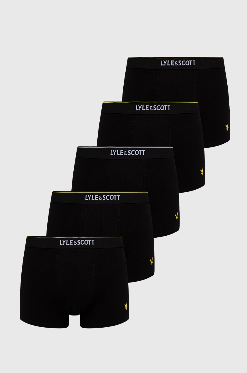 

Боксерки Lyle & Scott (5 чифта) в черно, Черен