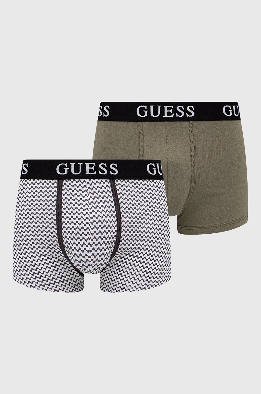 

Боксерки Guess (2 чифта) мъжки в зелено, Зелен