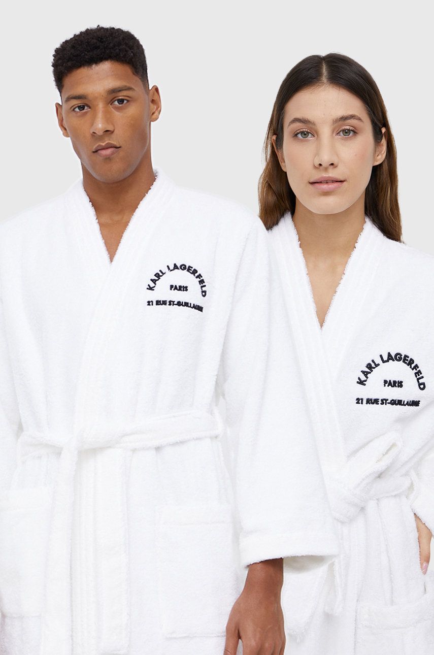 Karl Lagerfeld bílá barva - bílá -  90 % Organická bavlna