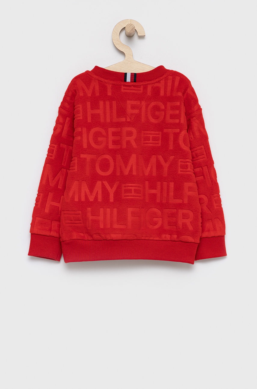 

Детская кофта Tommy Hilfiger цвет красный с узором