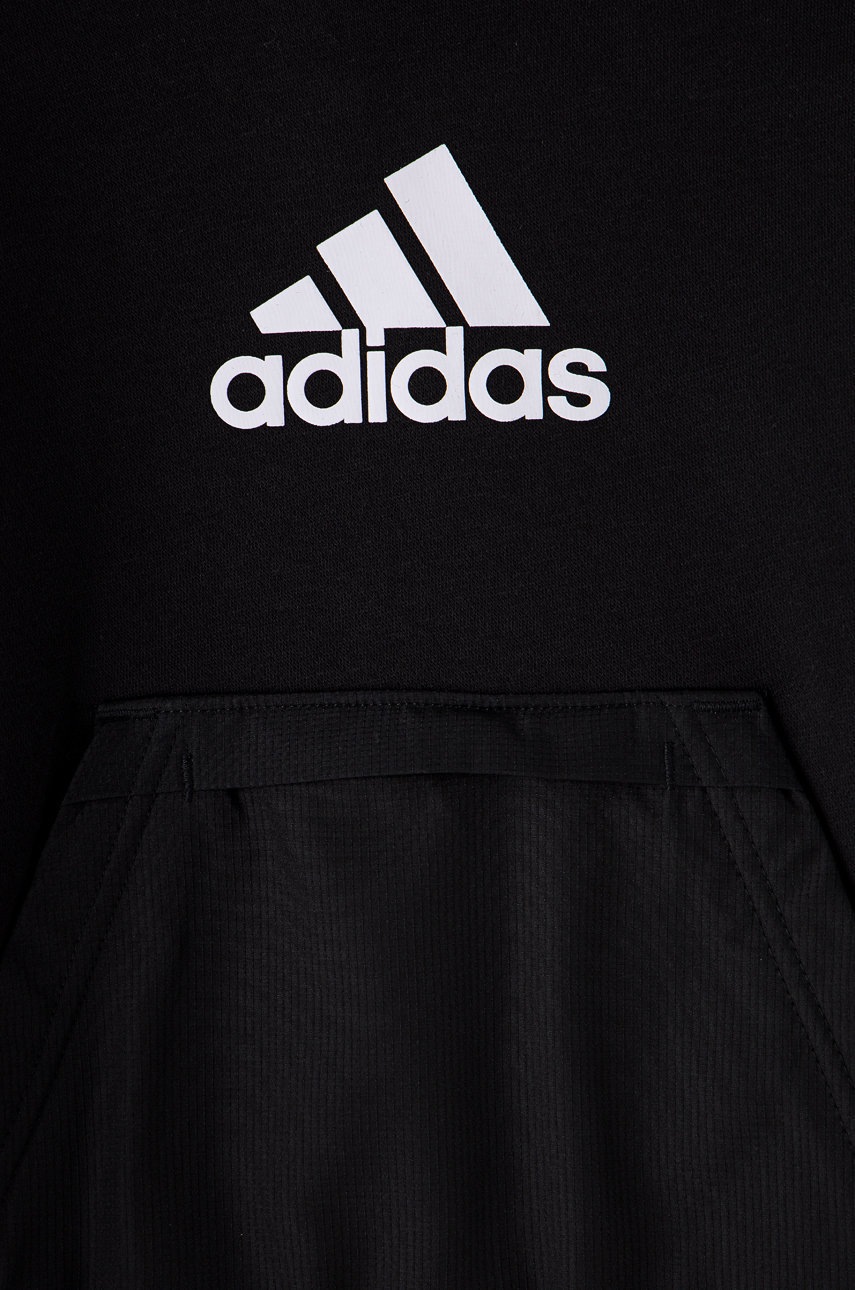 

Детская кофта adidas Performance цвет чёрный с принтом