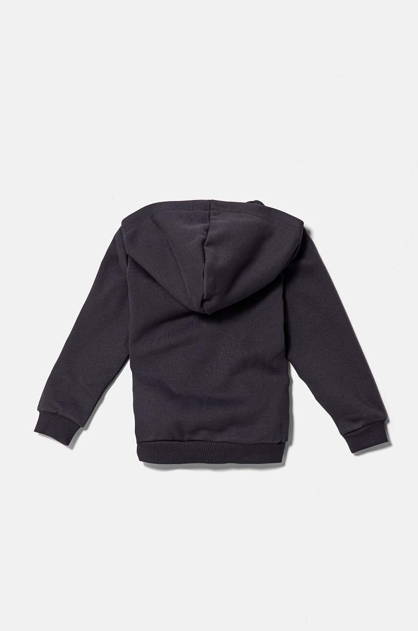 Детская кофта Puma цвет серый с капюшоном с принтом Детская кофта Puma цвет серый с капюшоном с принтом