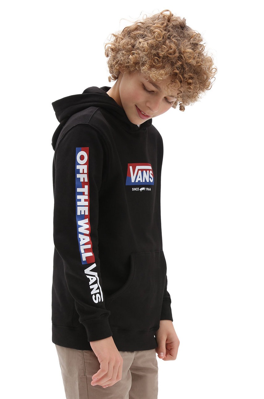 

Vans - Детски памучен суичър, Черен