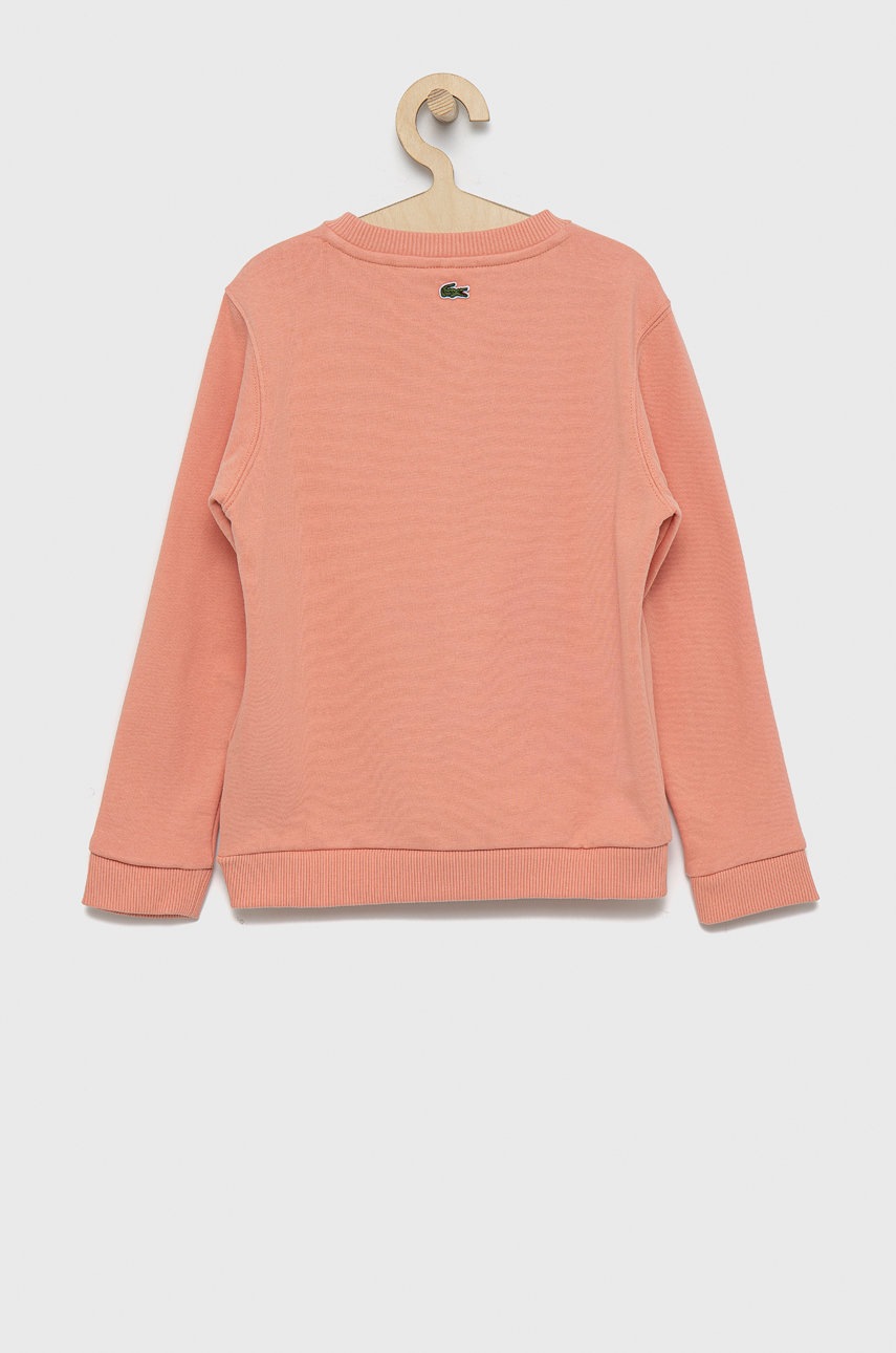 

Детская кофта Lacoste цвет розовый с принтом