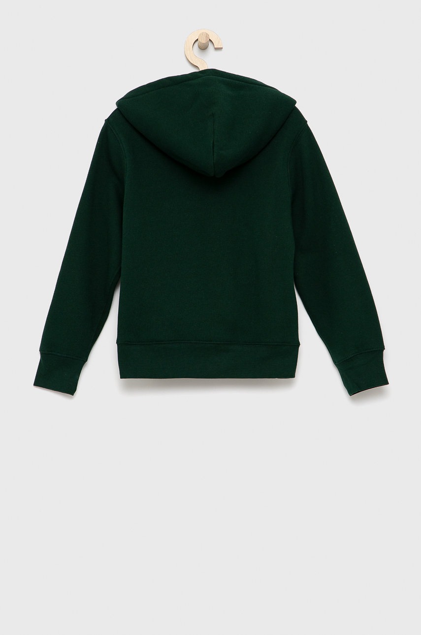 

Дитяча кофта Polo Ralph Lauren колір зелений гладка