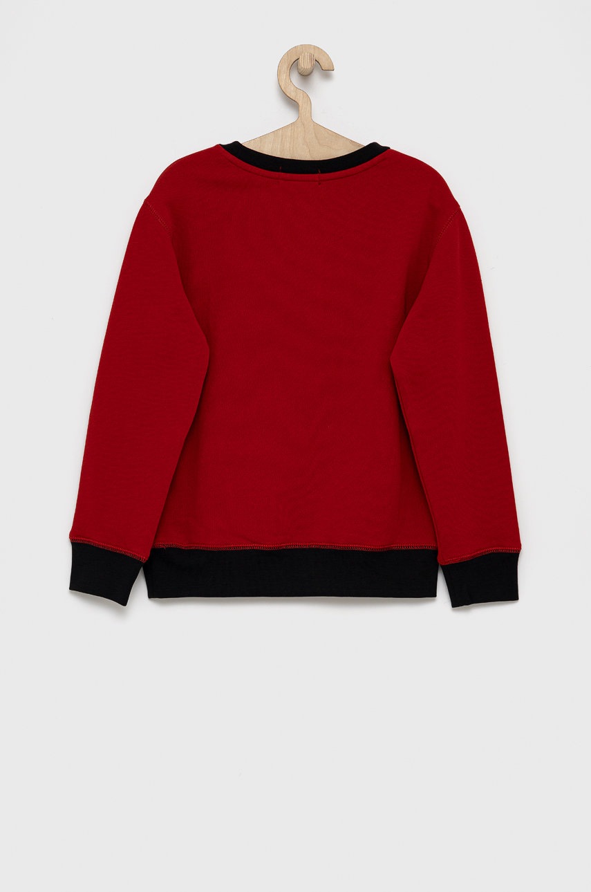 

Детская кофта Polo Ralph Lauren цвет красный гладкая