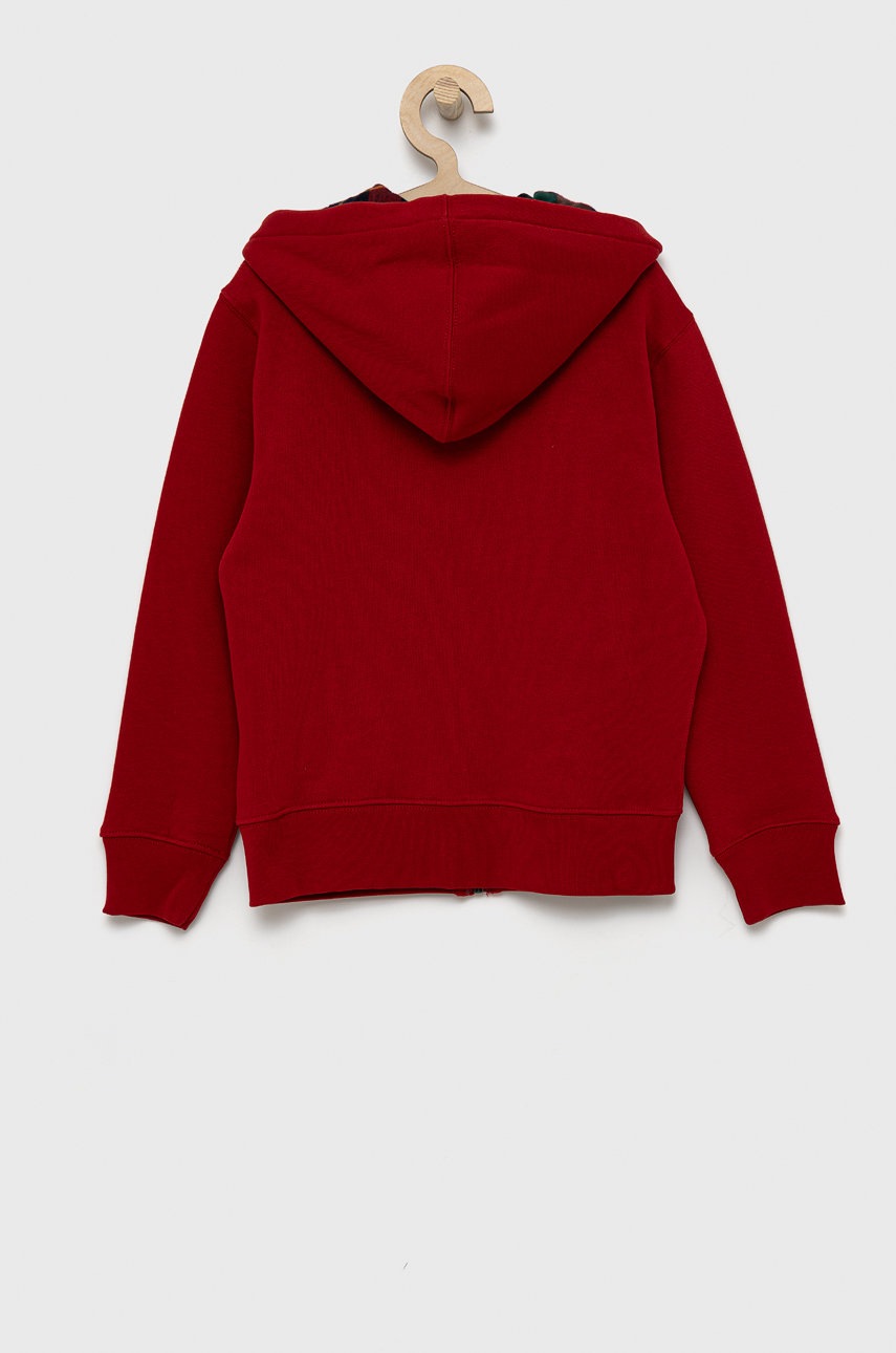

Детская кофта Polo Ralph Lauren цвет красный гладкая