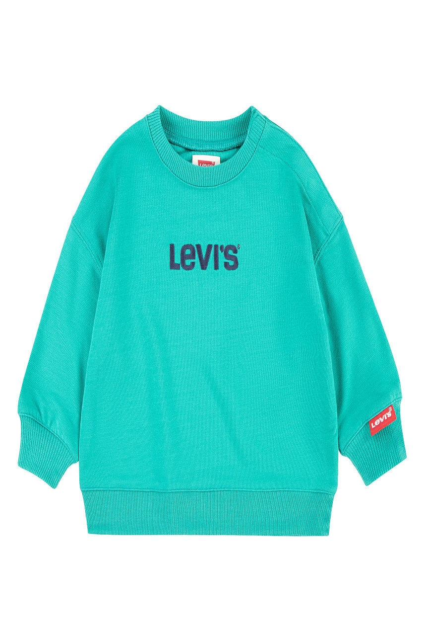Levi's bluză copii culoarea turcoaz, cu imprimeu
