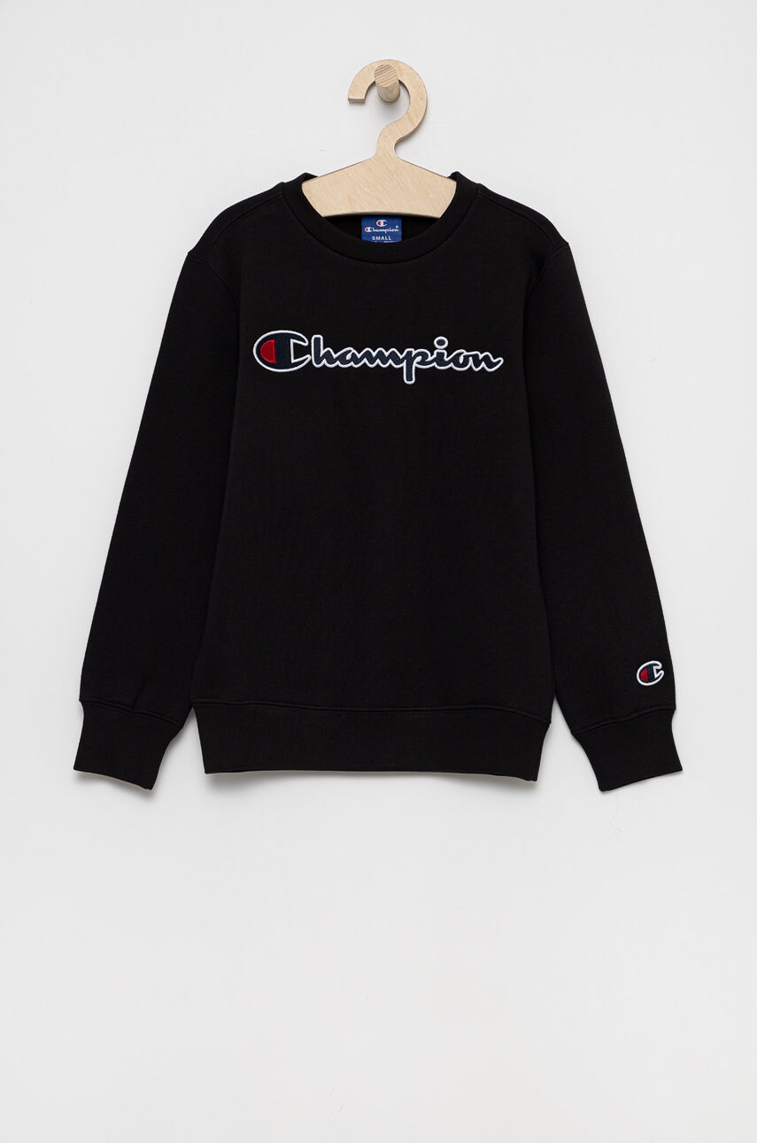 Champion bluză copii 305766 culoarea negru, cu imprimeu