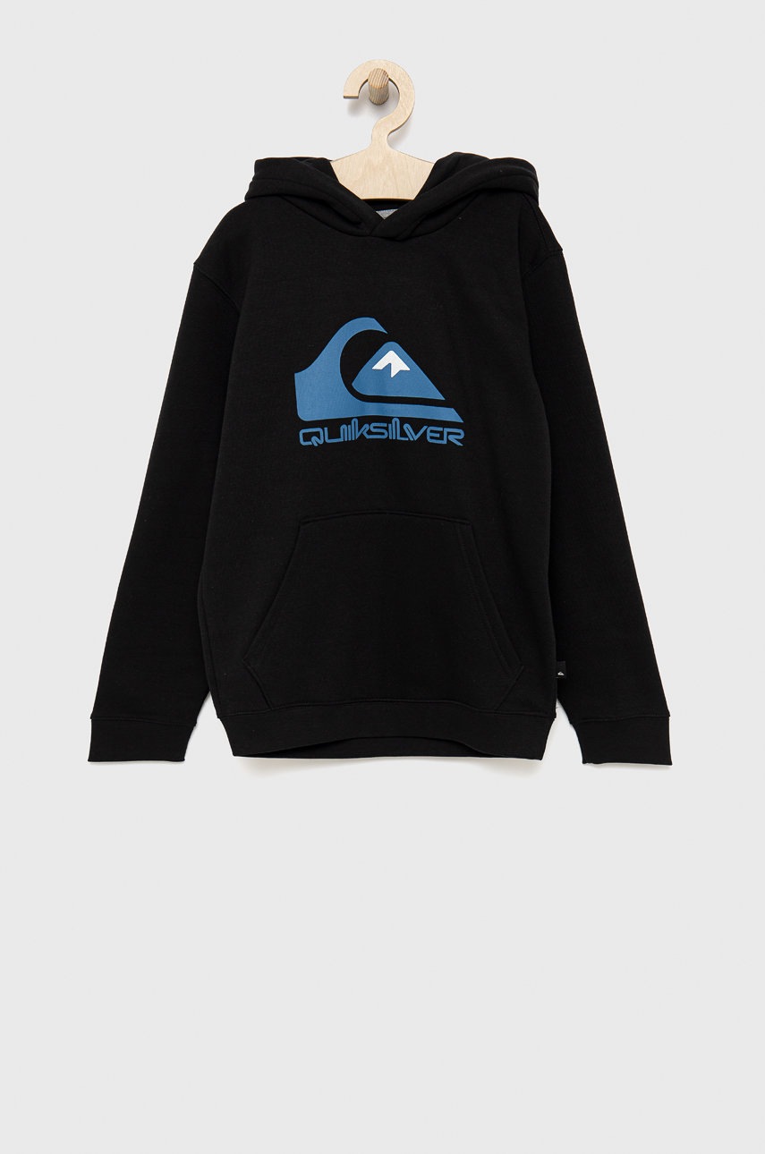 Quiksilver bluza copii culoarea galben, cu imprimeu