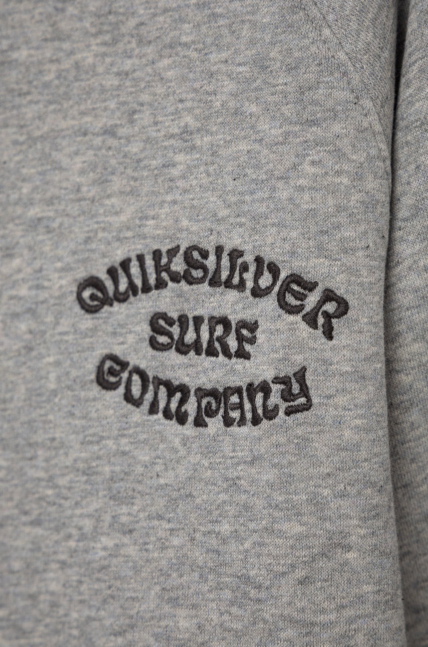 

Дитяча кофта Quiksilver колір сірий з принтом